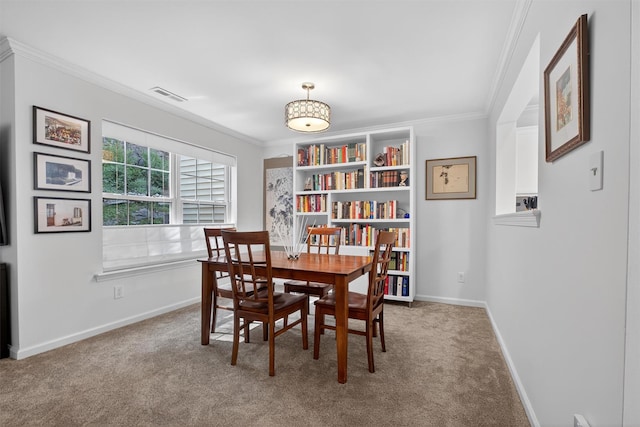 42 Prestwick Ct, Poughkeepsie, NY 12603 - dining area with ornamental molding and carpet