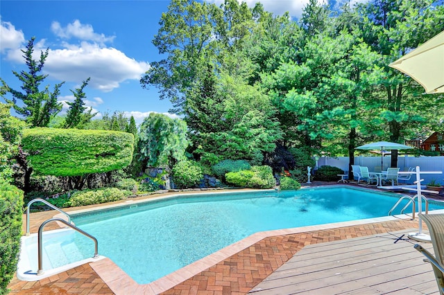 51 Glenridge Ave, Stony Brook, NY 11790 - view of pool featuring view of scattered trees