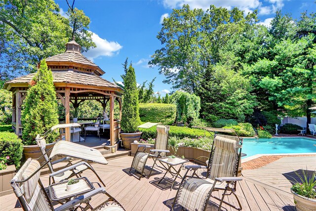 51 Glenridge Ave, Stony Brook, NY 11790 - deck with a gazebo