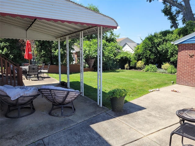 422 Saint Agnes Pl, Franklin Square, NY 11010 - view of patio / terrace with a gazebo and outdoor dining space