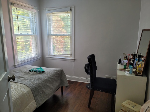 422 Saint Agnes Pl, Franklin Square, NY 11010 - bedroom featuring dark wood-style flooring and multiple windows