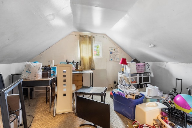 15 E Walnut St, Central Islip, NY 11722 - additional living space featuring vaulted ceiling and carpet flooring