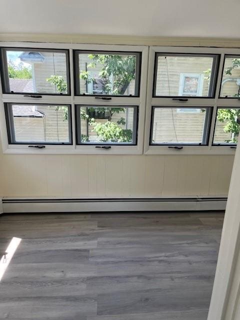 39 Winslow Pl, Liberty, NY 12754 - unfurnished room featuring wood finished floors and a baseboard heating unit