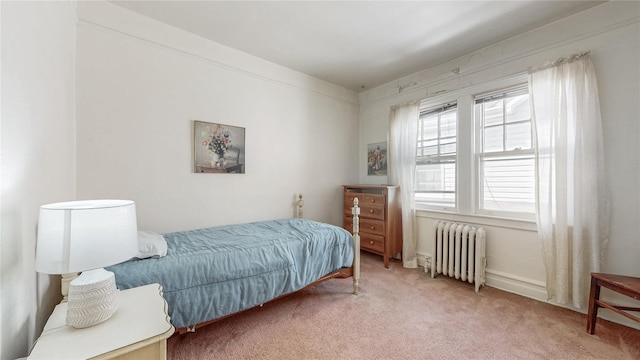 151-07 85th Ave, Briarwood, NY 11432 - bedroom featuring radiator and light colored carpet