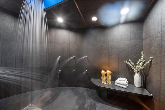 detailed view of recessed lighting