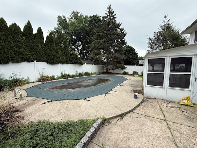 331 Gillette St, Dix Hills, NY 11746 - view of pool featuring a fenced backyard and a patio