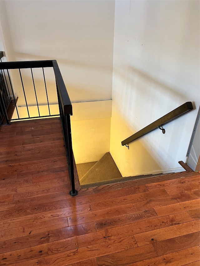 411 121st St Unit 12A, College Point, NY 11356 - stairs with hardwood / wood-style floors