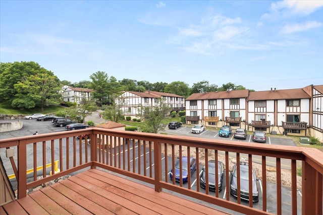346 Richard Ct, Pomona, NY 10970 - wooden deck with a residential view