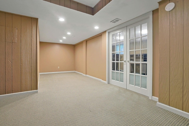 2 Dylan Ct, Nanuet, NY 10954 - carpeted empty room featuring recessed lighting and french doors
