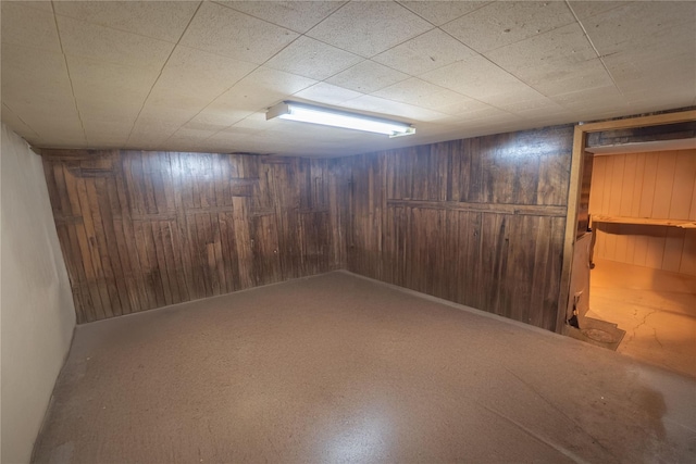 110 Roxbury Dr, Commack, NY 11725 - finished below grade area featuring wooden walls