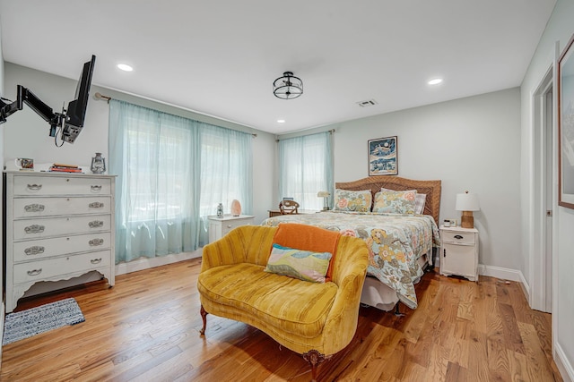 206 Brooksite Dr, Smithtown, NY 11787 - bedroom with light wood-type flooring and recessed lighting