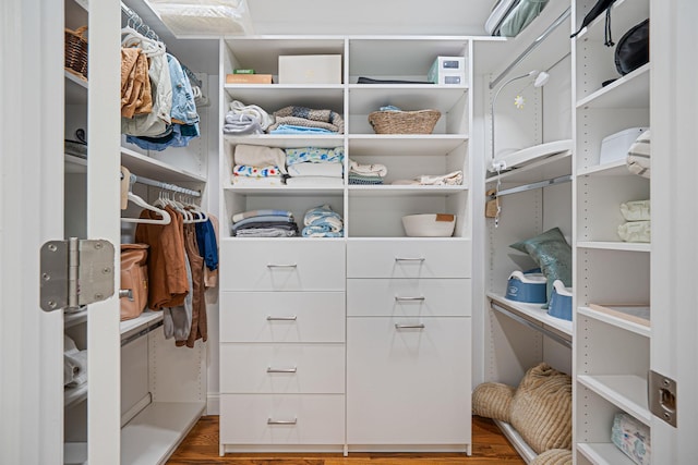 206 Brooksite Dr, Smithtown, NY 11787 - walk in closet with wood finished floors