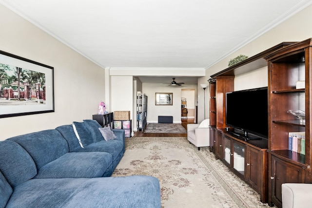 4265 Webster Ave Unit 6A, Bronx, NY 10470 - living area with light wood-style flooring and ornamental molding