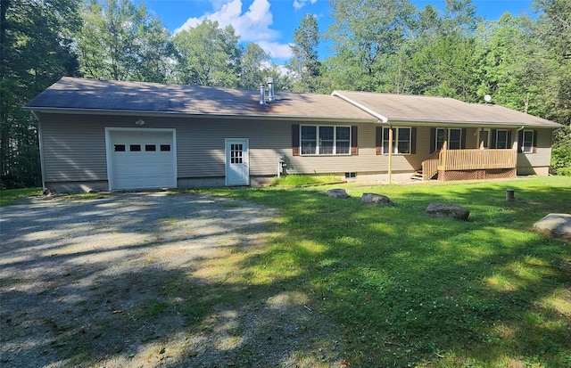 7219 State Rte 42, Grahamsville, NY 12740 - single story home with a garage, a front yard, and driveway