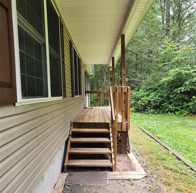 7219 State Rte 42, Grahamsville, NY 12740 - wooden deck featuring a yard