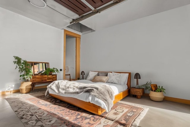 1314 College Point Blvd, College Point, NY 11356 - bedroom featuring concrete floors