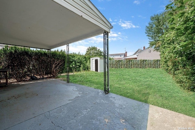 216 Raff Ave, Mineola, NY 11501 - view of patio featuring an outdoor structure