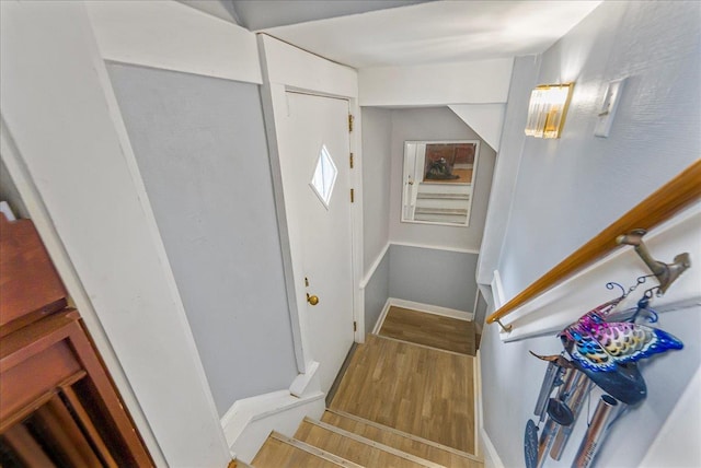 7 Wellesley Ave, Yonkers, NY 10705 - stairway featuring wood finished floors and baseboards