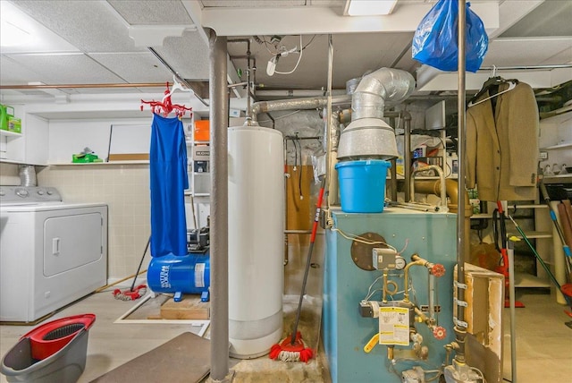 7 Wellesley Ave, Yonkers, NY 10705 - utilities featuring washer / clothes dryer, water heater, and a heating unit