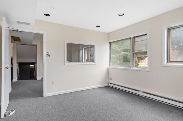 1901 New Hyde Park Rd, New Hyde Park, NY 11040 - unfurnished room with baseboard heating and carpet