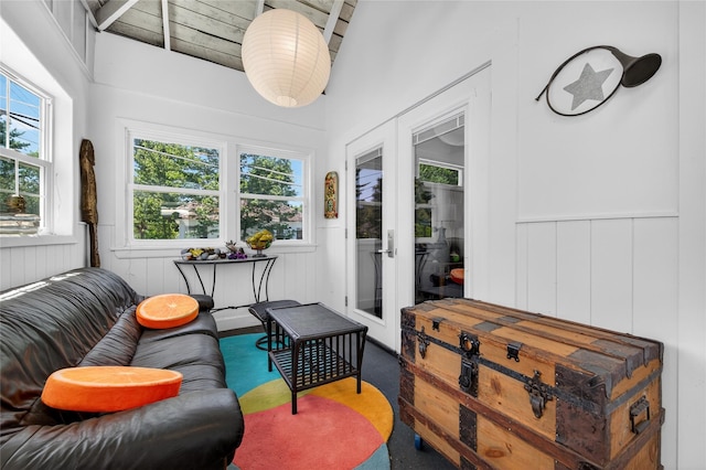 16 Broadway, Loch Sheldrake, NY 12759 - sunroom / solarium featuring french doors