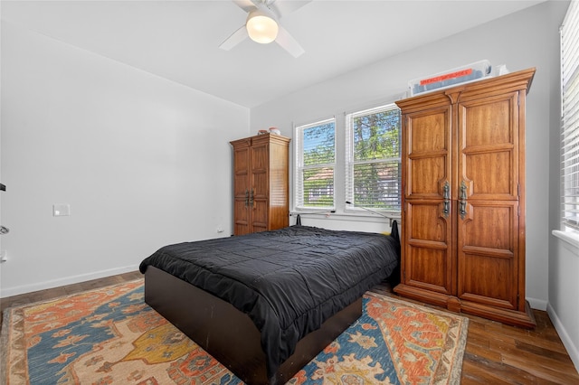 16 Broadway, Loch Sheldrake, NY 12759 - bedroom featuring ceiling fan and wood finished floors
