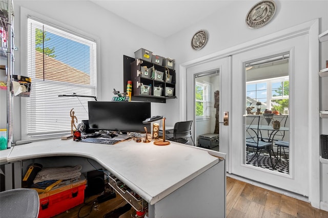 16 Broadway, Loch Sheldrake, NY 12759 - office with wood finished floors and french doors