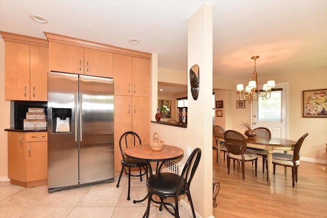 180 S Middle Neck Rd Unit 1-Q, Great Neck, NY 11021 - dining space featuring a chandelier and recessed lighting