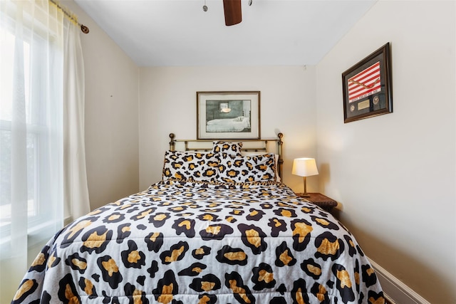 194 Valentine St, Yonkers, NY 10704 - bedroom featuring ceiling fan and baseboards