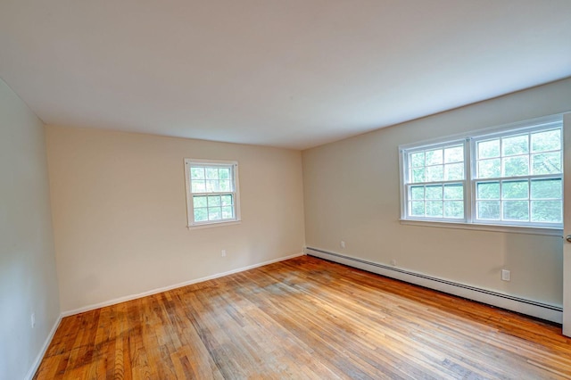 10 Valentine Rd, Shoreham, NY 11786 - empty room with baseboard heating and wood-type flooring