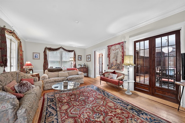 13 Garfield Pl, Poughkeepsie, NY 12601 - living area with wood finished floors and ornamental molding