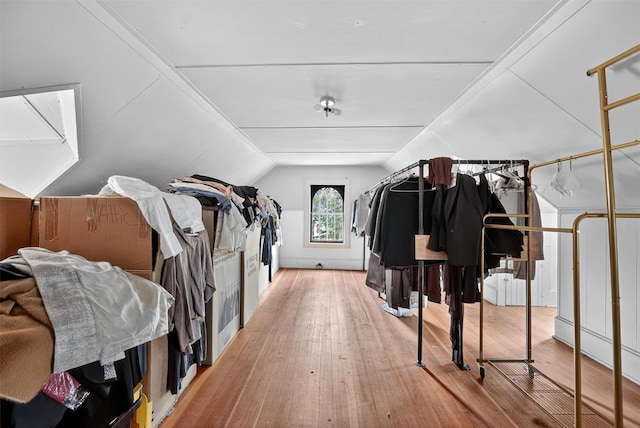 13 Garfield Pl, Poughkeepsie, NY 12601 - walk in closet featuring wood finished floors and lofted ceiling