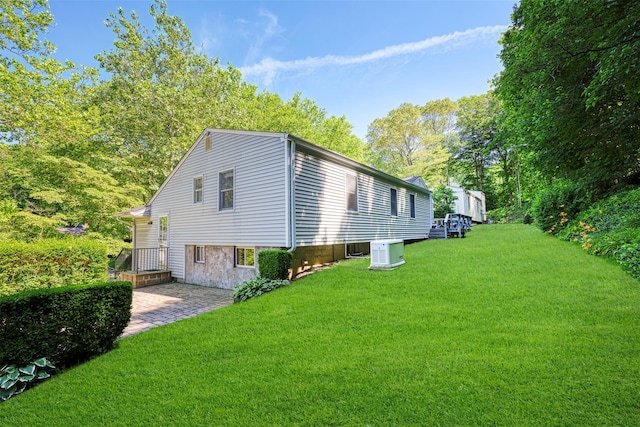 54 Bankside Dr, Centerport, NY 11721 - view of property exterior with a lawn