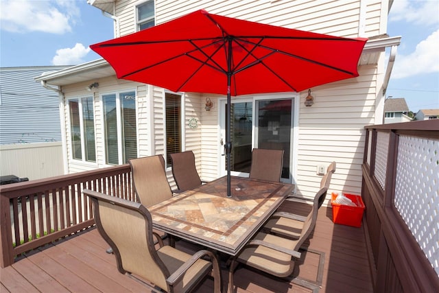 66 Parma Rd, Island Park, NY 11558 - deck featuring outdoor dining space