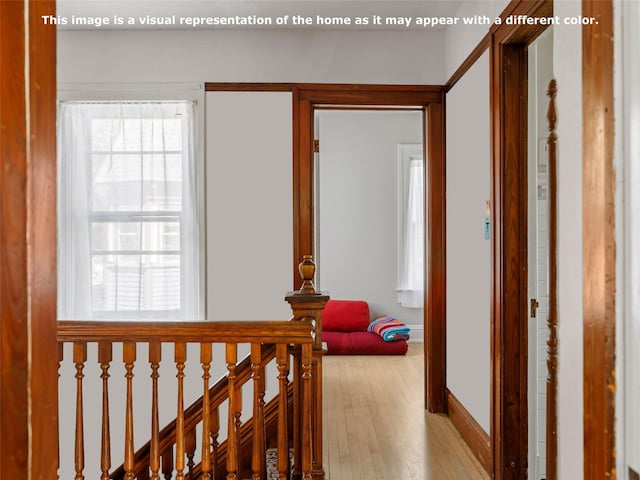 135 Washington Ave, Saugerties, NY 12477 - hallway with wood-type flooring and baseboards