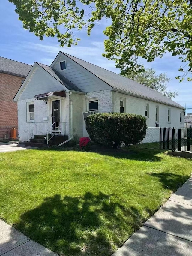 173-02 Effington Ave, Flushing, NY 11358 - view of front facade with brick siding