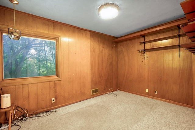 153 Waverly Rd, Scarsdale, NY 10583 - unfurnished room featuring carpet and wooden walls