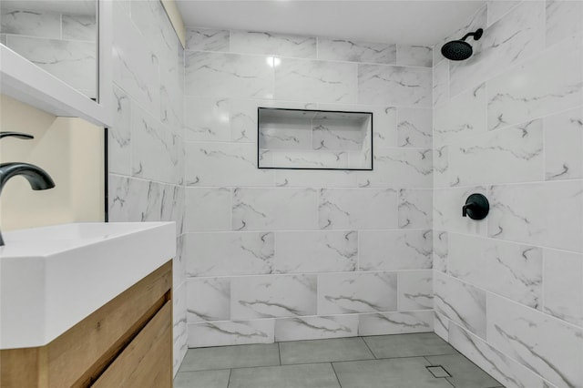 212 Sheldrake Ave, Port Jefferson, NY 11777 - bathroom with a tile shower and vanity