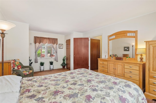 16 Colonial Dr, East Patchogue, NY 11772 - bedroom with wood finished floors