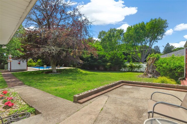 16 Colonial Dr, East Patchogue, NY 11772 - view of green lawn featuring a patio