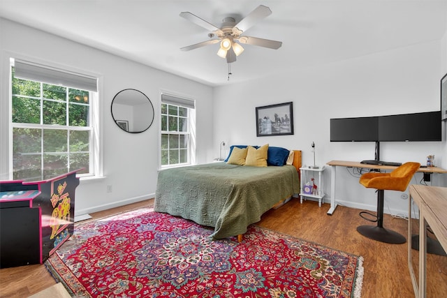204 Watch Hill Dr, Tarrytown, NY 10591 - bedroom with wood finished floors and ceiling fan