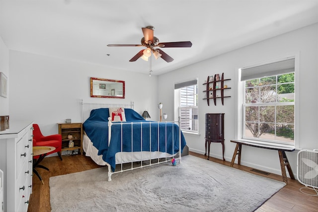 204 Watch Hill Dr, Tarrytown, NY 10591 - bedroom with wood finished floors and a ceiling fan
