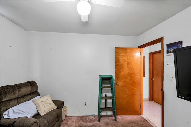 1541 Herzel Blvd, West Babylon, NY 11704 - sitting room with a ceiling fan and carpet
