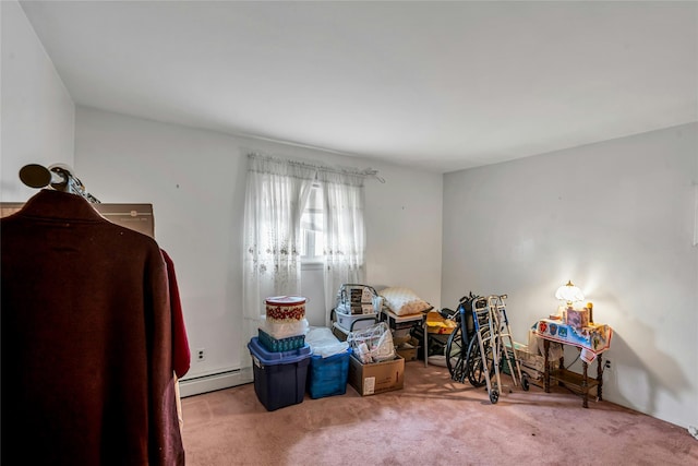 1541 Herzel Blvd, West Babylon, NY 11704 - bedroom featuring carpet and a baseboard heating unit