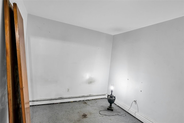 1541 Herzel Blvd, West Babylon, NY 11704 - spare room with a baseboard heating unit and a baseboard radiator