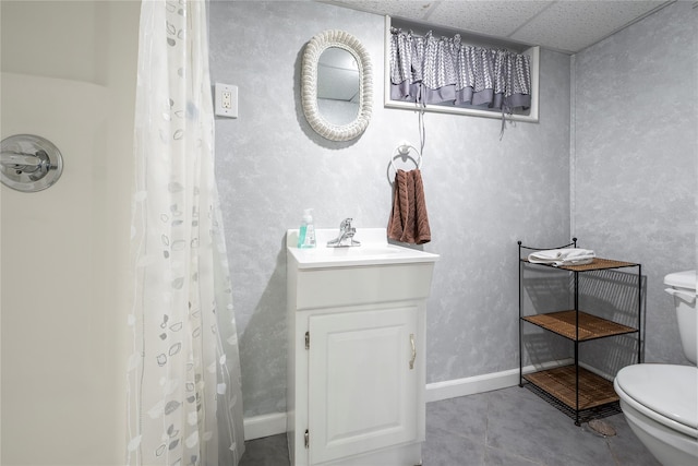 34-42 88th St, Jackson Heights, NY 11372 - full bath featuring vanity, tile patterned flooring, and curtained shower