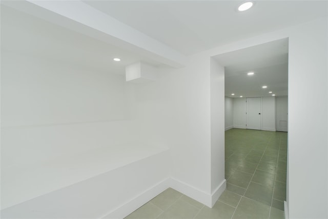 231 Macdougal St, Brooklyn, NY 11233 - hall featuring recessed lighting and light tile patterned flooring