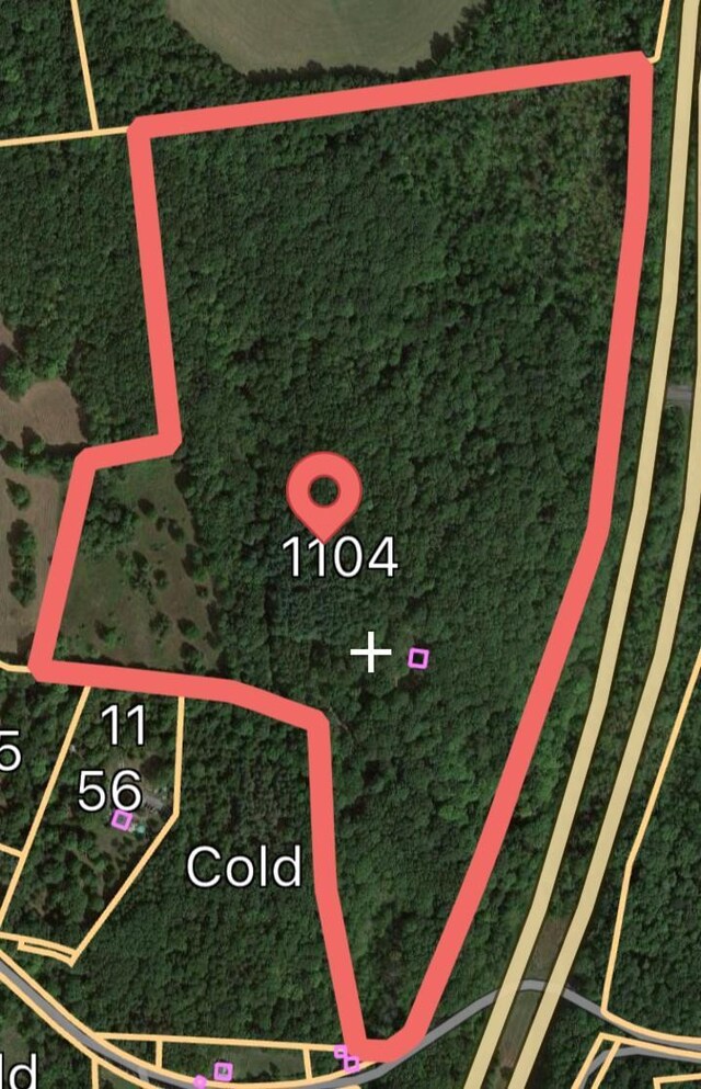 1104 Cold Spring Rd, Clinton Corners, NY 12514 - map / location with property boundaries highlighted