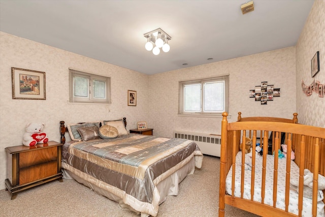 895 Cherry Ln, North Woodmere, NY 11581 - carpeted bedroom featuring radiator