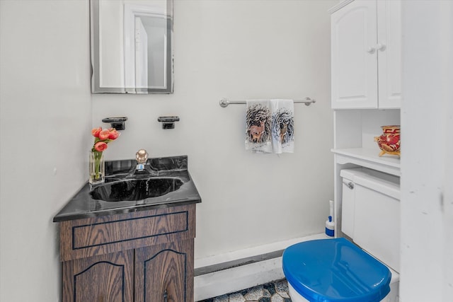 17 Edna Dr, Syosset, NY 11791 - half bath with vanity and toilet